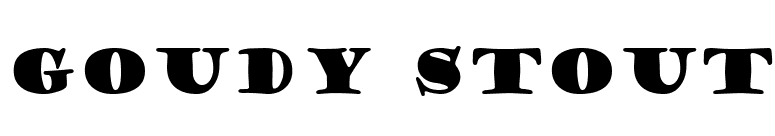 Goudy Stout font preview