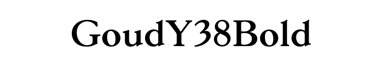 GoudY38Bold font preview
