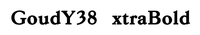 GoudY38ExtraBold font preview