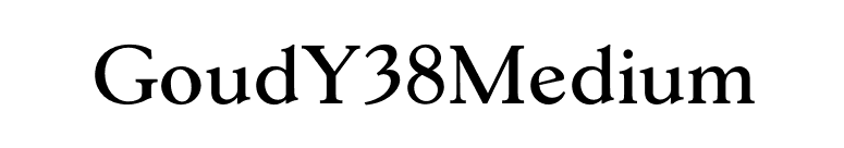 GoudY38Medium font preview