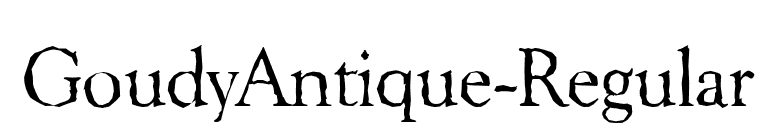 GoudyAntique-Regular font preview