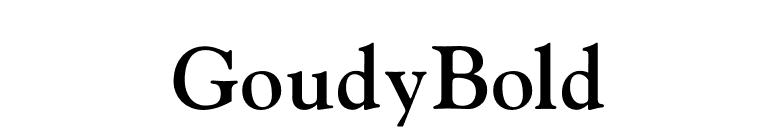 GoudyBold font preview