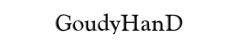 GoudyHanD font preview
