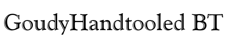 GoudyHandtooled BT font preview