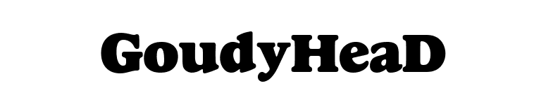 GoudyHeaD font preview