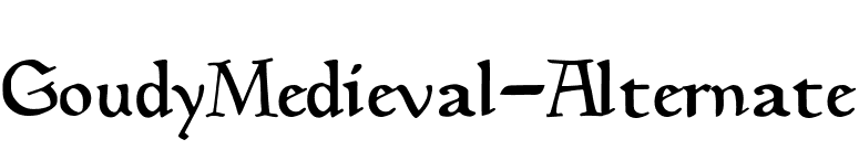 GoudyMedieval-Alternate font preview