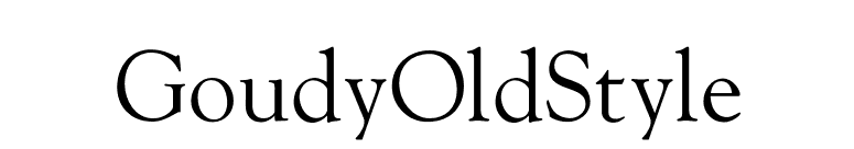 GoudyOldStyle font preview
