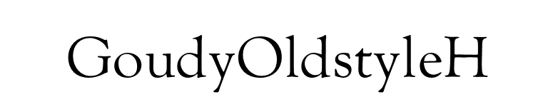 GoudyOldstyleH font preview
