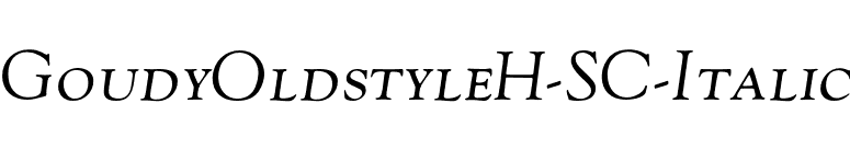 GoudyOldstyleH-SC-Italic font preview