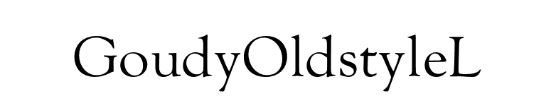 GoudyOldstyleL font preview
