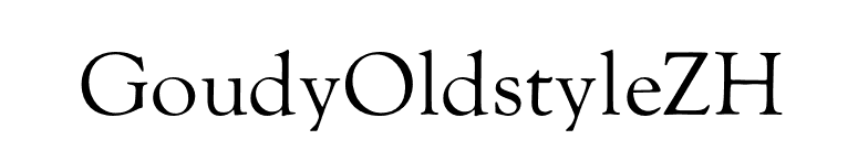 GoudyOldstyleZH font preview
