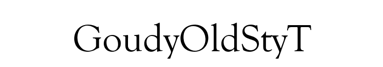 GoudyOldStyT font preview