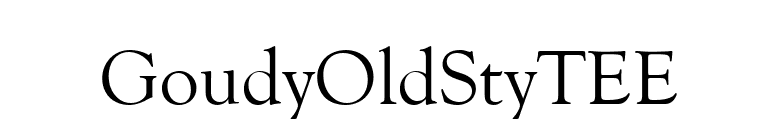 GoudyOldStyTEE font preview