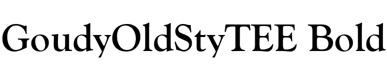 GoudyOldStyTEE Bold font preview