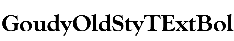 GoudyOldStyTExtBol font preview