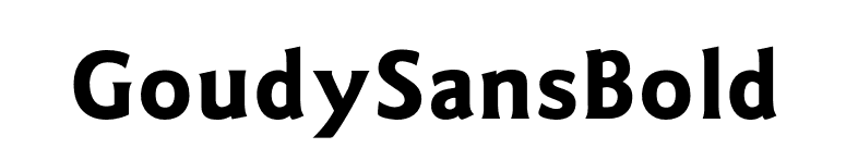 GoudySansBold font preview