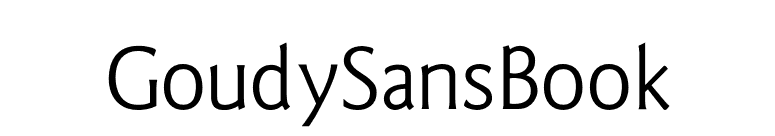 GoudySansBook font preview
