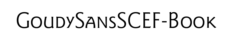 GoudySansSCEF-Book font preview