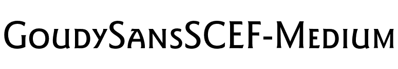 GoudySansSCEF-Medium font preview