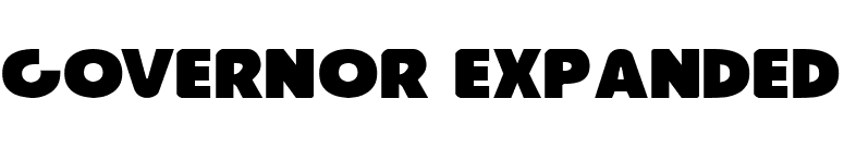 Governor Expanded font preview