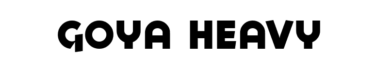 Goya Heavy font preview