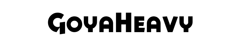 GoyaHeavy font preview