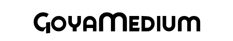 GoyaMedium font preview