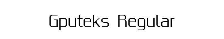 Gputeks Regular font preview