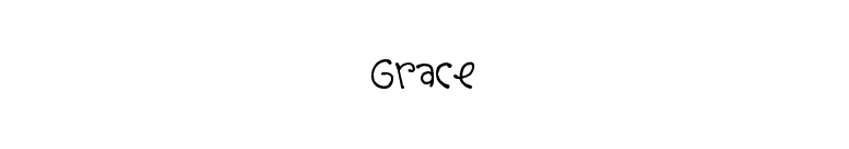 Grace font preview