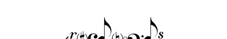 GraceNotes font preview