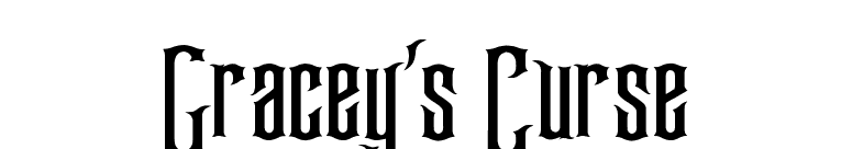 Gracey's Curse font preview