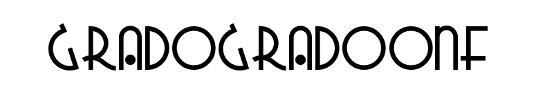 GradoGradooNF font preview