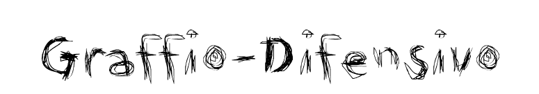 Graffio-Difensivo font preview