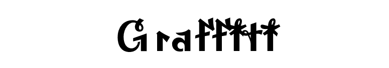 Graffiti font preview