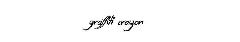 Graffiti Crayon font preview