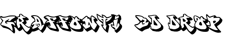 graffonti .3d.drop. font preview