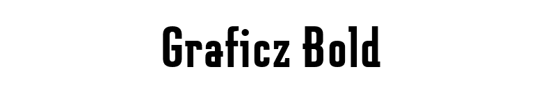 Graficz Bold font preview