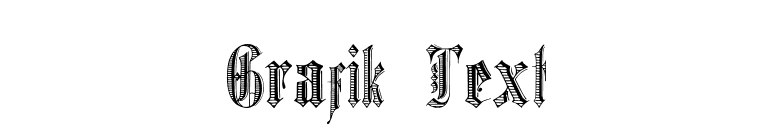 Grafik Text font preview