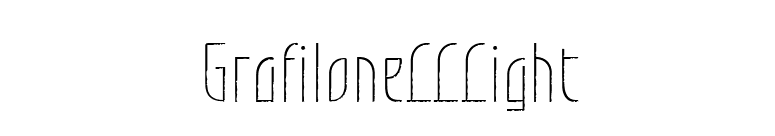 GrafiloneLLLight font preview
