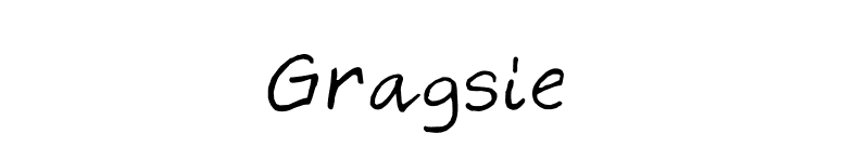 Gragsie font preview