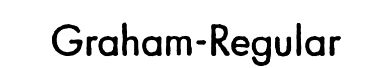Graham-Regular font preview