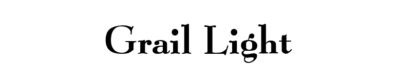 Grail Light font preview