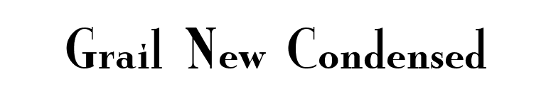 Grail New Condensed font preview