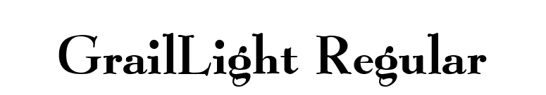 GrailLight Regular font preview