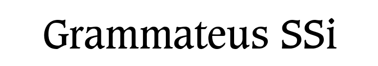 Grammateus SSi font preview