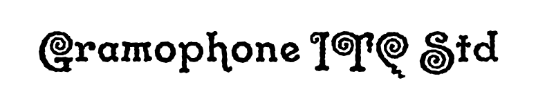 Gramophone ITC Std font preview