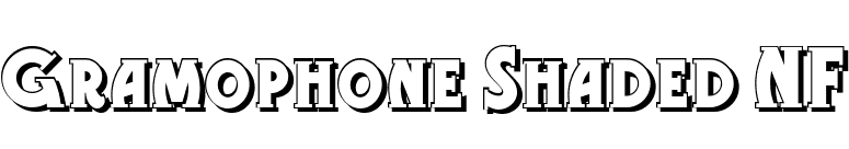 Gramophone Shaded NF font preview