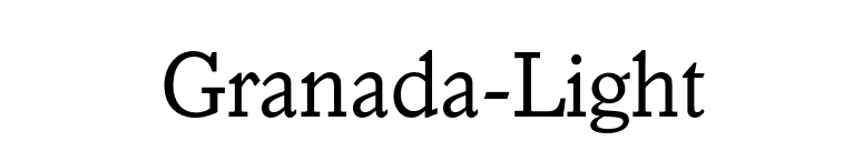 Granada-Light font preview