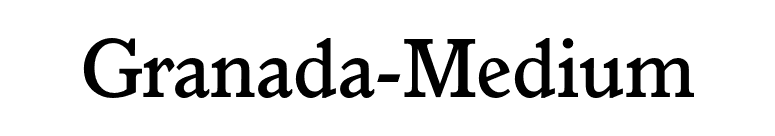 Granada-Medium font preview