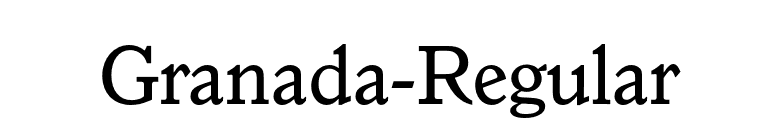 Granada-Regular font preview